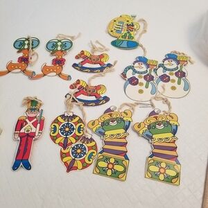 Lot Of 15 Vintage Paper Ornaments